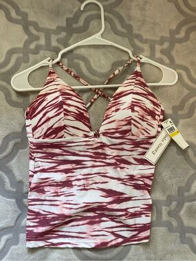 NWT Hula Honey "White Smoke Wild Waters" Adjustable Tankini